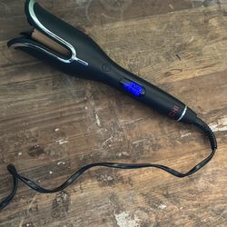 CHI spin n curl ceramic rotating curler- matte black