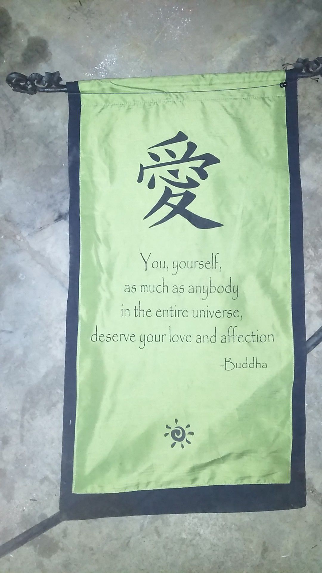 Buddha Quote Scroll