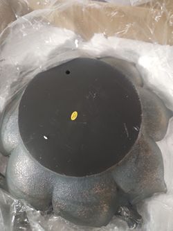 $45 Bird with flowers birdbath.