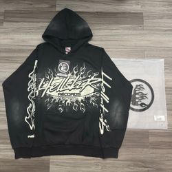HELLSTAR RECORDS Black & White Hoodie (M-XL)
