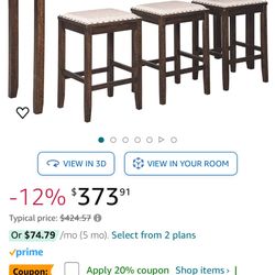 Couch Table with Stools 