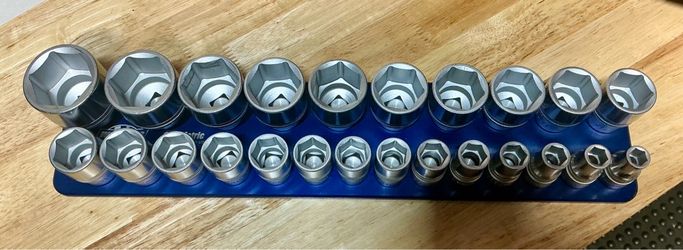 Hazet German Tools 1/2 Drive Metric Socket Set, 24 Sockets!