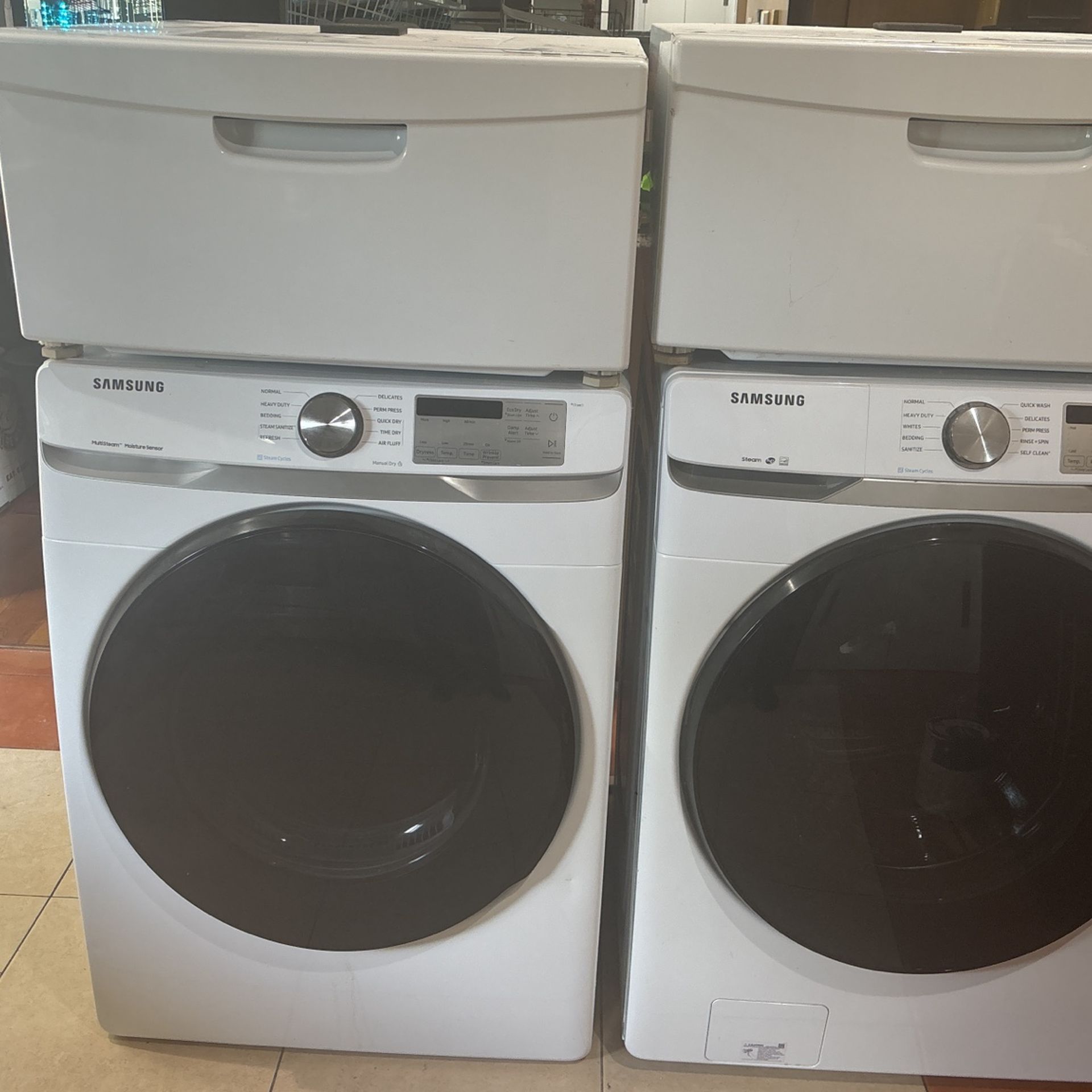 Samsung Washer Dryer Set With Pedestals