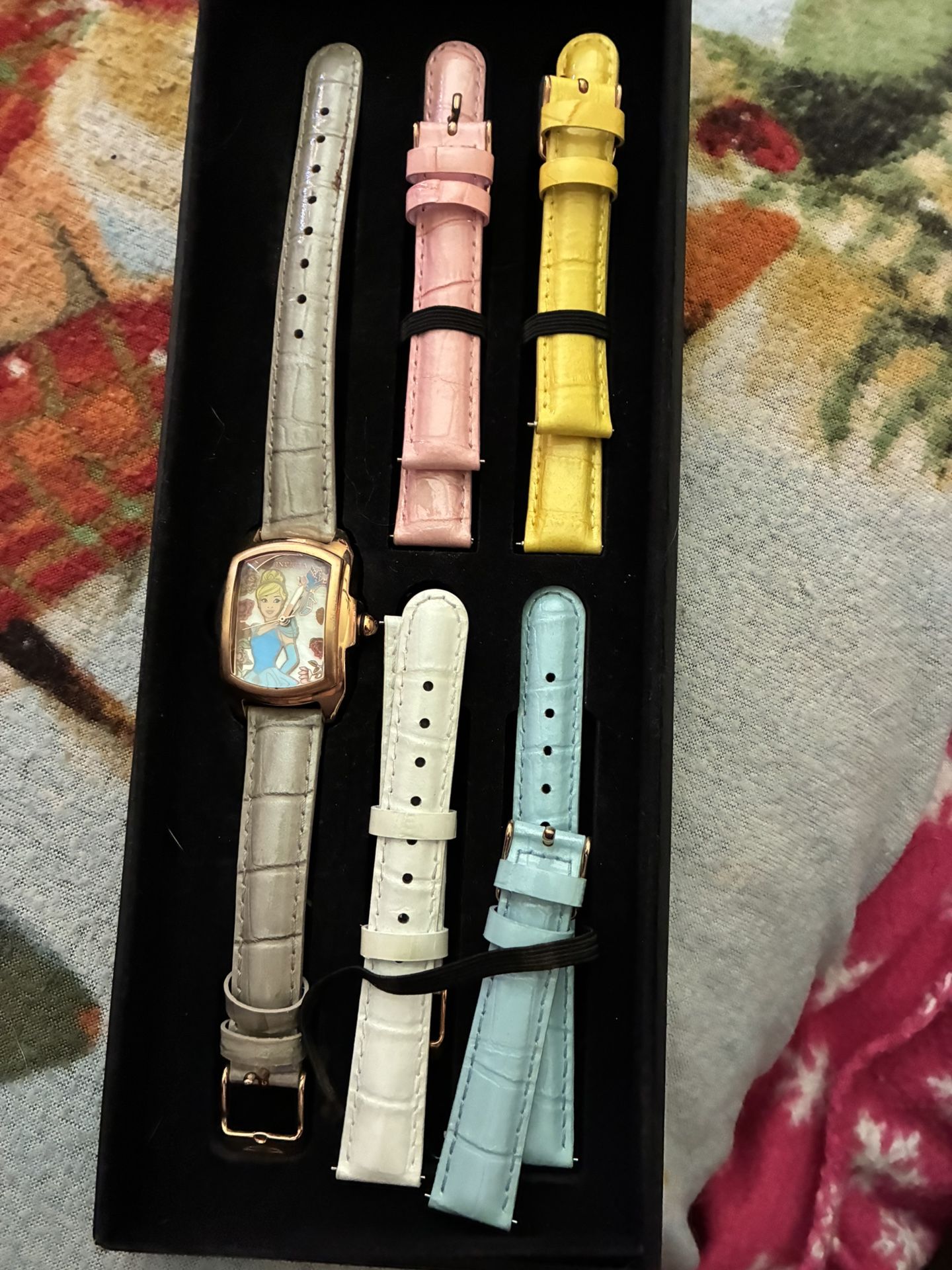 Disney Invicta Cinderella Watch With Leather Bands