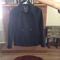 J CREW PEACOAT SIZE OP NAVY