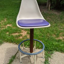 Burke Mid Century Modern Swivel Bar Stool 