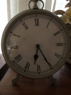 Silver clock