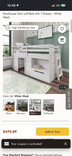 Twin house bed