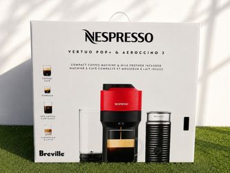 Nespresso Vertuo Pop+ & Aeroccino 3 Coffee Machine – Brand New in Box