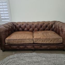 Real Leather Love Seat
