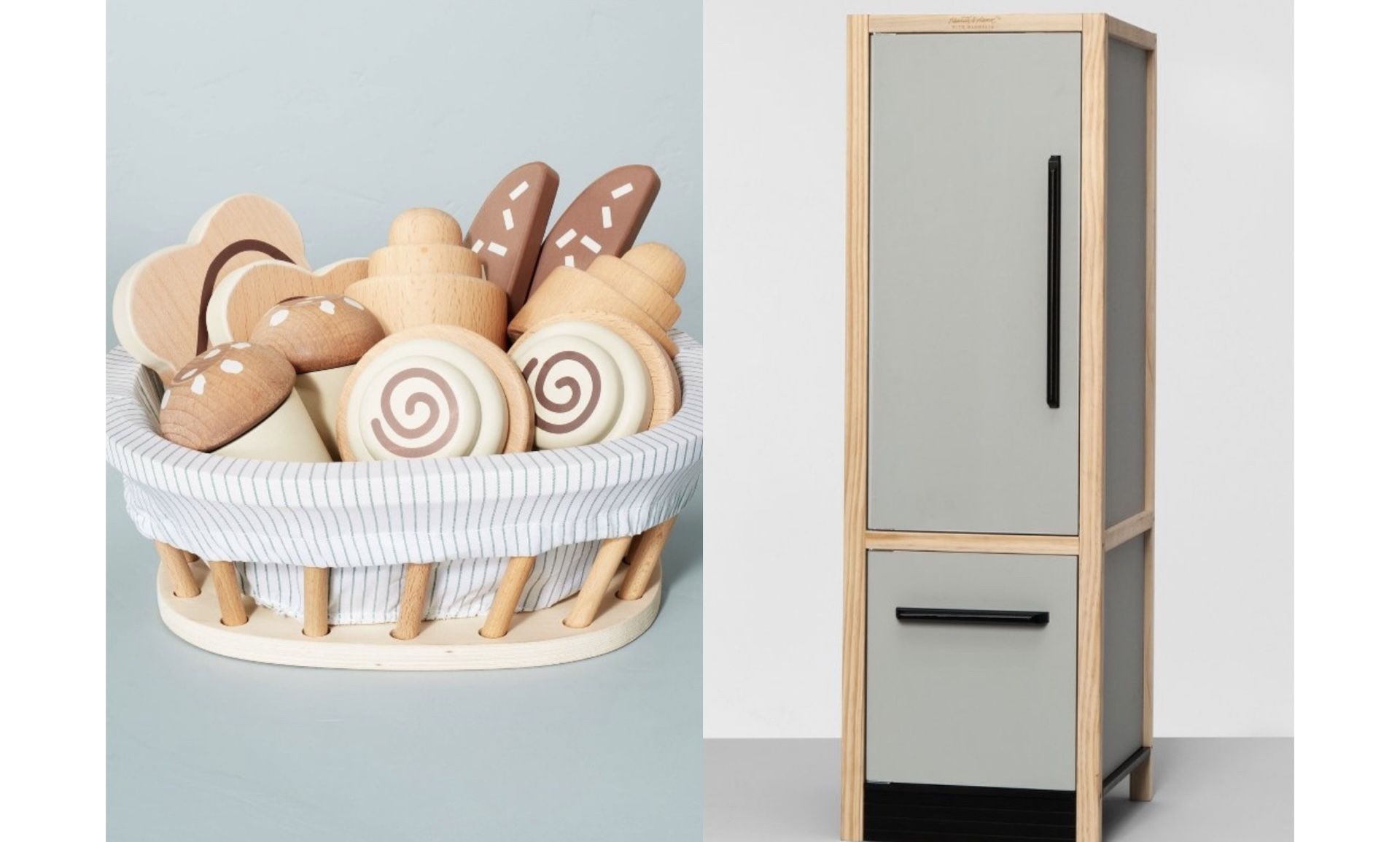 New in original box, never opened New Toy Refrigerator Toy Baked Goods  Food Set Hearth Hand™ with Magnolia: Wooden Play Kitchen