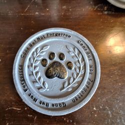 Pet Memorial Stepping Stone.