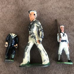 Vintage/Antique Lead Navy Soldiers-As Is