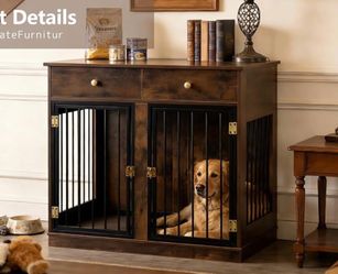 NEW,heavy duty Dog house furniture crate,kennel,cage. End Table Style. From medium to large pets