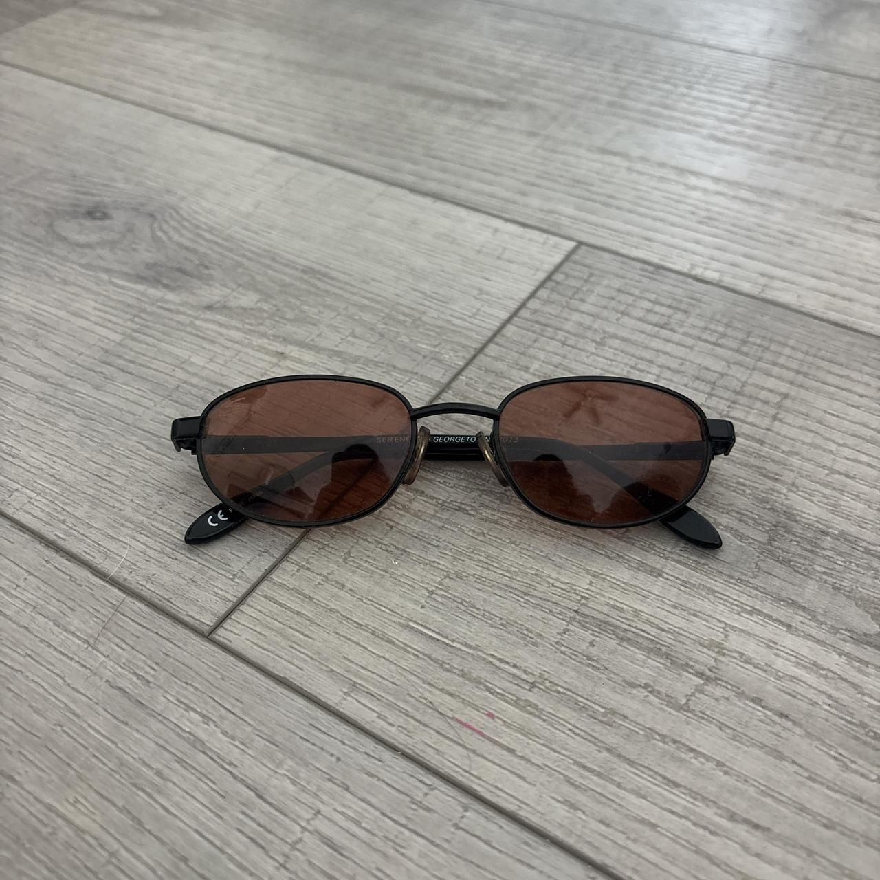 Women's Brown and Black Sunglasses(130)80