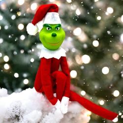 Christmas  The Grinch Elf Plush Doll- Christmas Home Decorations- $15 Each 🎄💚✨️