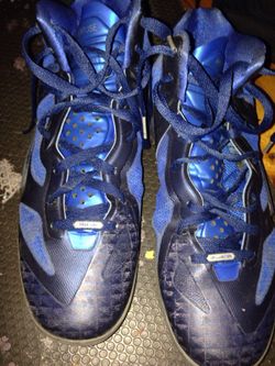 Nike supreme midnight athletic blue sneakers basketball NBA premium innovation hyperfuse 11.5 men's Russell Westbrook NBA hoops