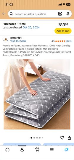 Japanese full size foldable mattress near Columbia University