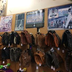 Used Baseball And Softball Mitts $39- and Under Each