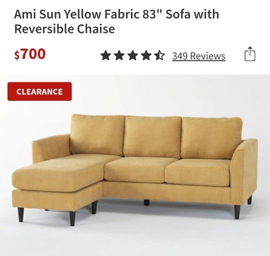 Living Spaces Sofa - Perfect For Small Apartments 