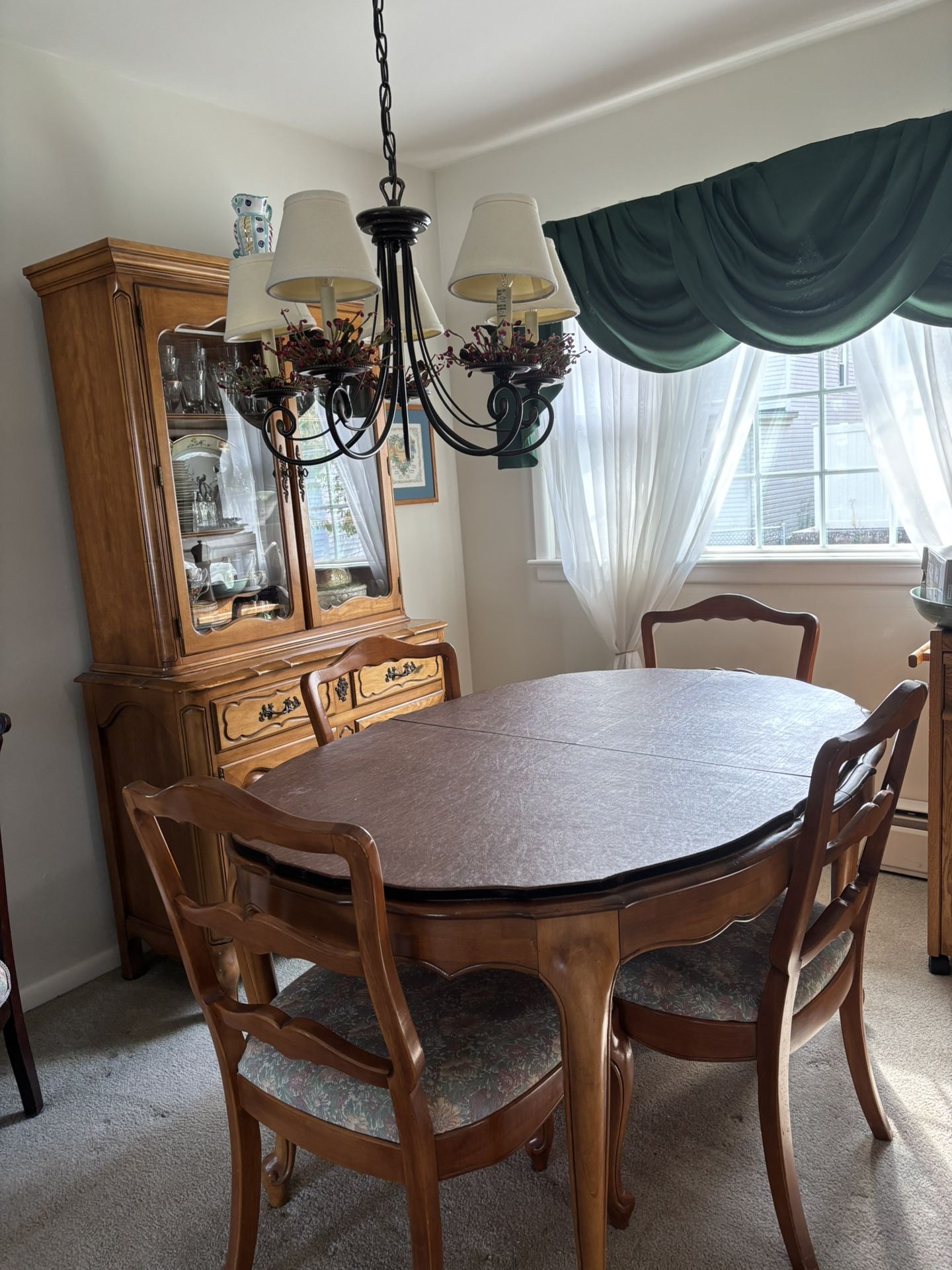 Maple French Country Dining Set Circa 1960 $600