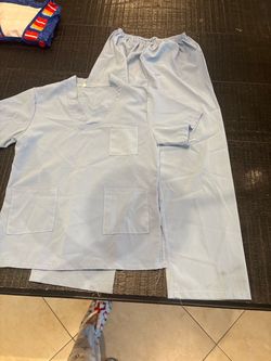 Baby blue scrubs unisex for kids