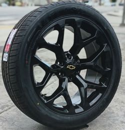 22” Chevy Silverado GMC Sierra Replica Wheels & Tires Tahoe Yukon Escalade Suburban Rines Y