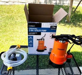 Everbilt Submersible 2-in-1 Utility Pump 1/4 HP