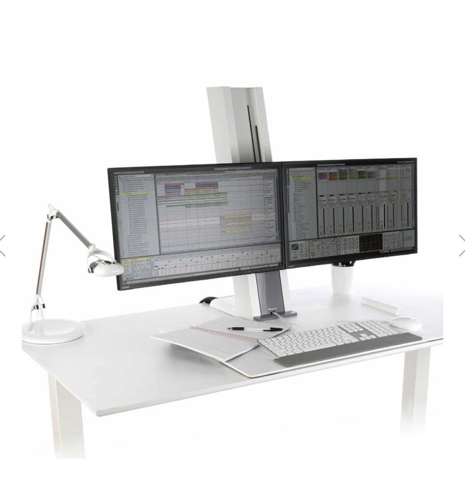 NEW!!  Humanscale Quick stand  dual monitor sit/stand desk