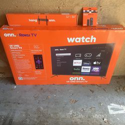 50’ 4K-UHD-2160P-LED-Roku-Smart-TV-HD/Fixed TV Wall Mount TVs 32" to 86"/Firestick ALL NEW IN BOX