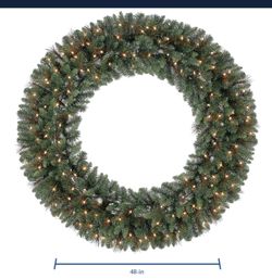 Pre-lit Christmas Wreath