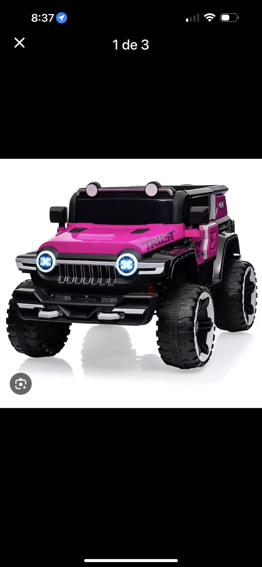 12V Electric Toy Car with 7AH Battery pink 4x4