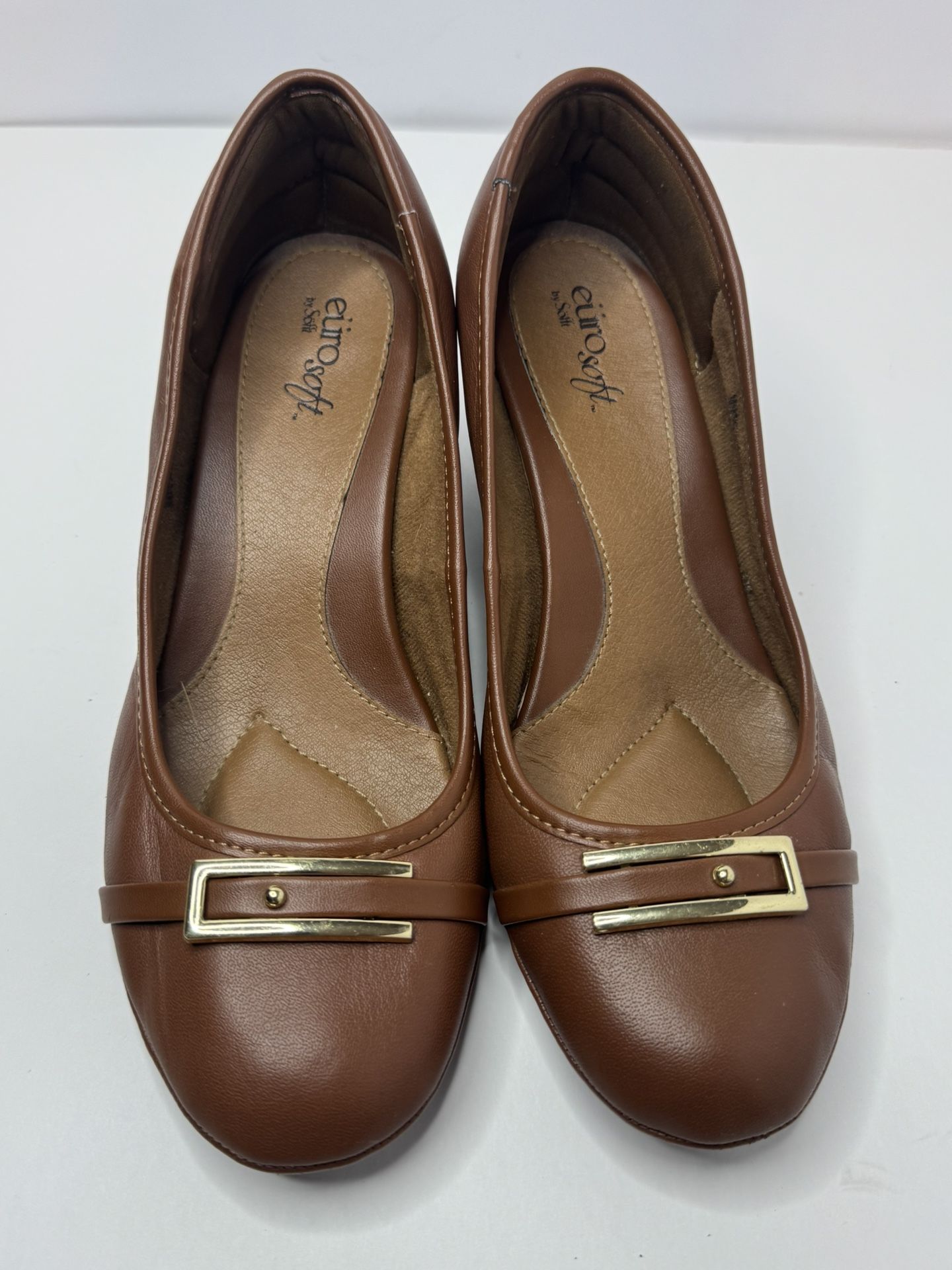 EuroSoft By Sofft Brown Wedges Size 8.5M
