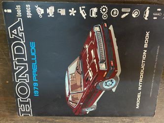 1979 Honda Prelude Introduction Book