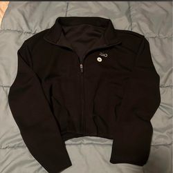 Black Alo Crop Top Jacket