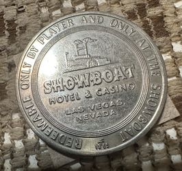 Showboat Hotel and Casino Gaming Token - 1965