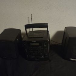 Vintage Sony Boombox Shelf Speaker Box Works Great