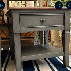Pike and Main End Table Solid Wood