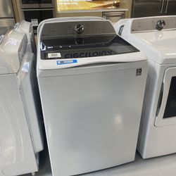 GE Profile White 5.0 Cu. Ft. Washer 