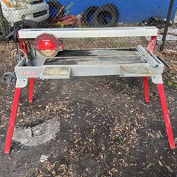 Goldblatt 36 inch wet saw with mobile stand