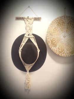 Macrane Hat Hanger (For 1 Hat)