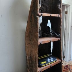 Canoe bookshelve from Bali,  one of a kind. 