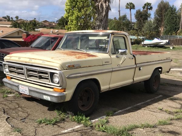 1972 Ford F250 Camper Special Pick Up Truck For Sale In San