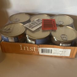 12 cans cat food instinct turkey raw food