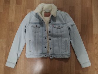 Levi's Denim Sherpa Trucker Jacket