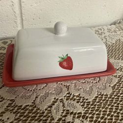 Strawberry Butter Dish