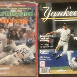 2 Vintage New York Yankees Magazines 1981 & 1994 GC