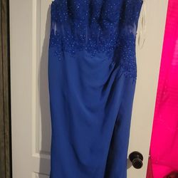 Plus Size Blue Dress
