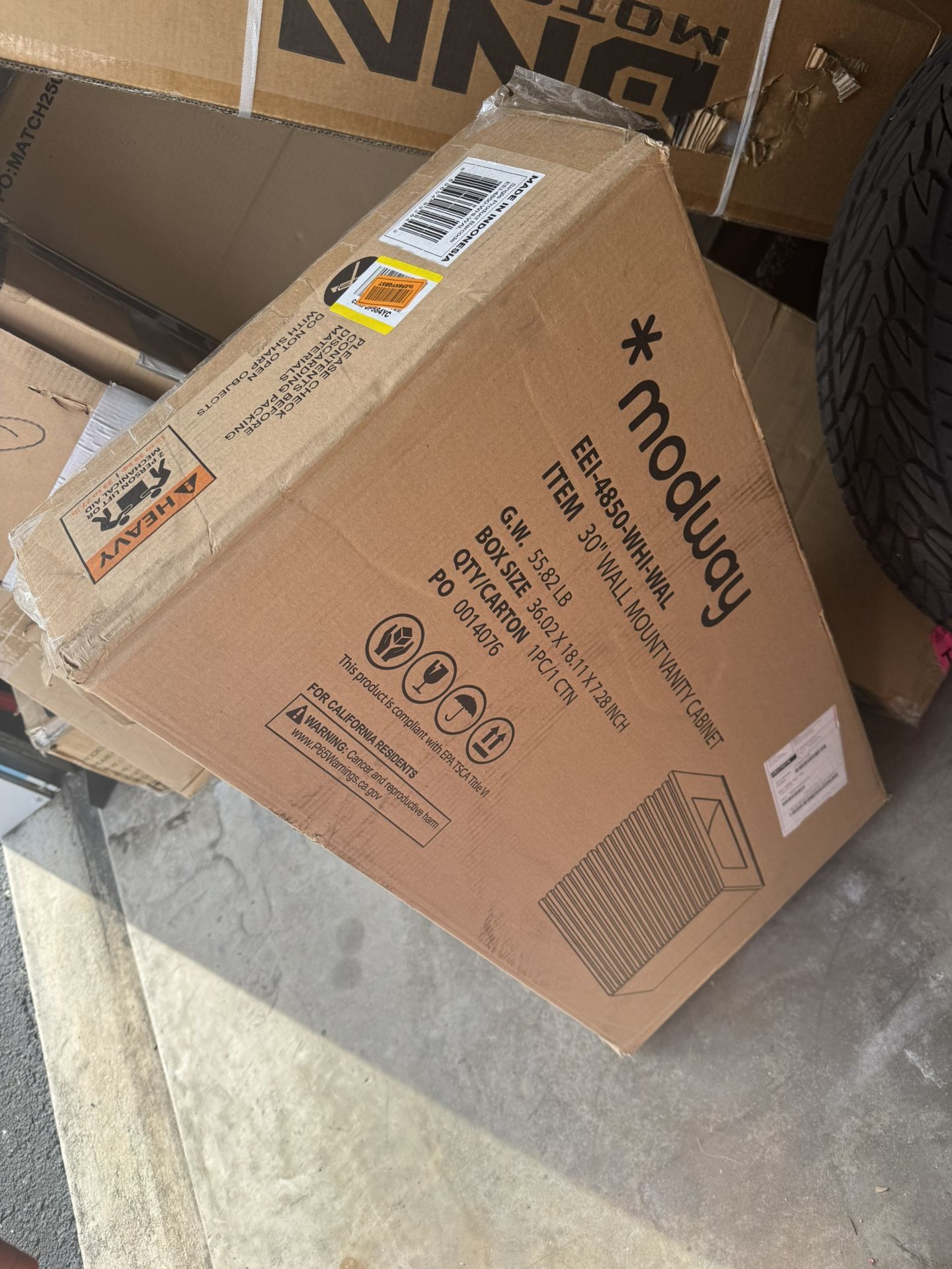 Render 30" Wall-Mount Bathroom Vanity by Modway