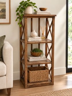 Rustic Wooden Shelving Unit